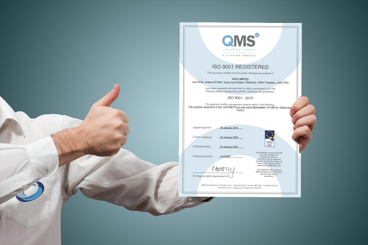 QMS ISO 9001:2015 Accreditation | NTR Ltd